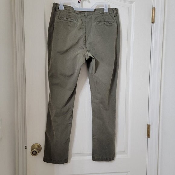 a new day Size 10 Washed Olive Green / Khaki Green Stretch Chino Pants - Picture 4 of 13